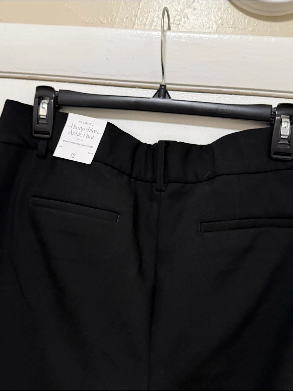 Talbots Hampshire Ankle Pant in black NWT  size 12 - Picture 4 of 8